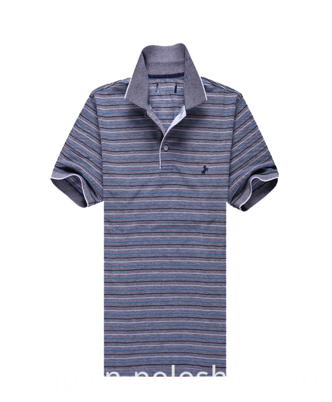 Custom Design Men's Basic Striped Polo Shirts